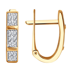 Серьги из золота с бриллиантами