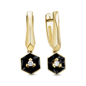 Серьги из золота Premium