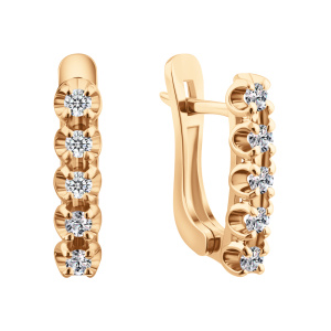 Серьги из золота с бриллиантами