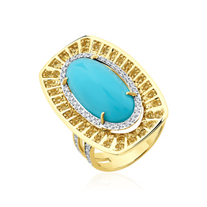 Кольцо из золота Premium