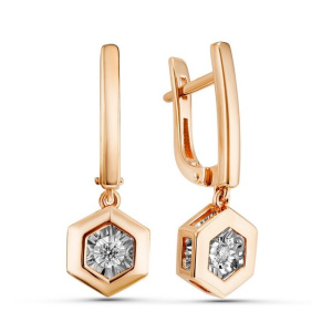 Серьги из золота с бриллиантами