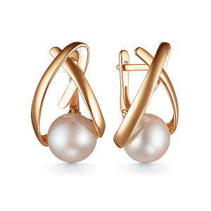 Серьги из золота с полудрагоценными вставками