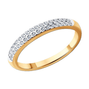 Кольцо из золота с бриллиантами