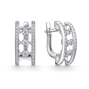 Серьги из золота с бриллиантами