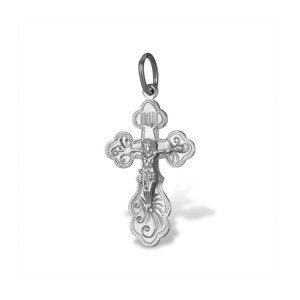 Крест из белого золота