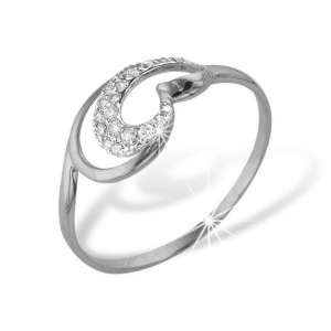 Кольцо из белого золота