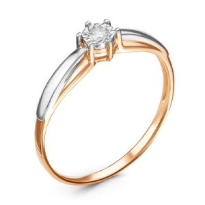 Кольцо из золота с бриллиантами