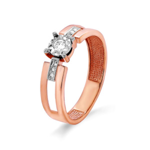 Кольцо из золота с бриллиантами