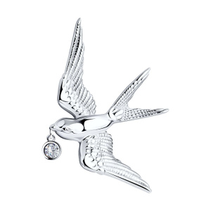 Брошь из серебра