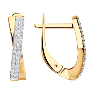 Серьги из золота с бриллиантами