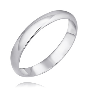 Обручальное кольцо из серебра
