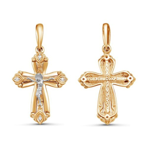 Крест из золота с бриллиантами