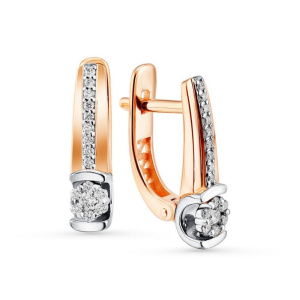 Серьги из золота с бриллиантами