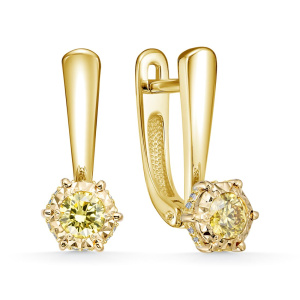Серьги из золота Premium