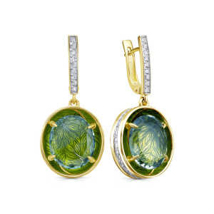 Серьги из золота Premium