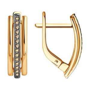 Серьги из золота с бриллиантами