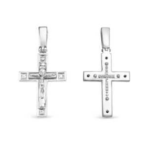 Крест из золота с бриллиантами