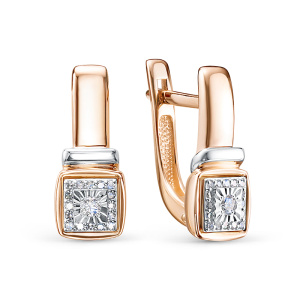 Серьги из золота с бриллиантами