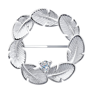 Брошь из серебра