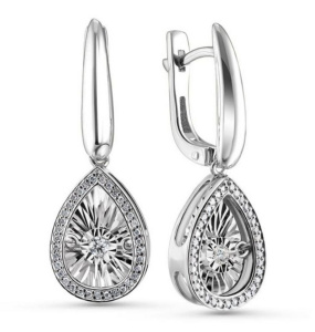 Серьги из золота с бриллиантами