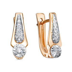 Серьги из золота с бриллиантами