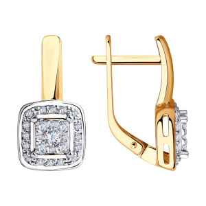 Серьги из золота с бриллиантами