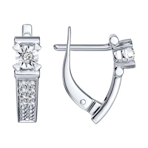 Серьги из золота с бриллиантами