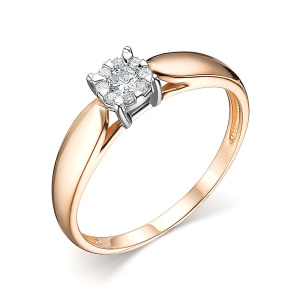 Кольцо из золота с бриллиантами