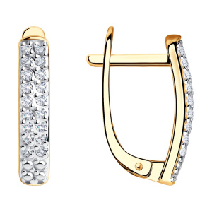 Серьги из золота с бриллиантами