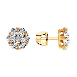 Серьги из золота с бриллиантами