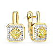 Серьги из золота Premium